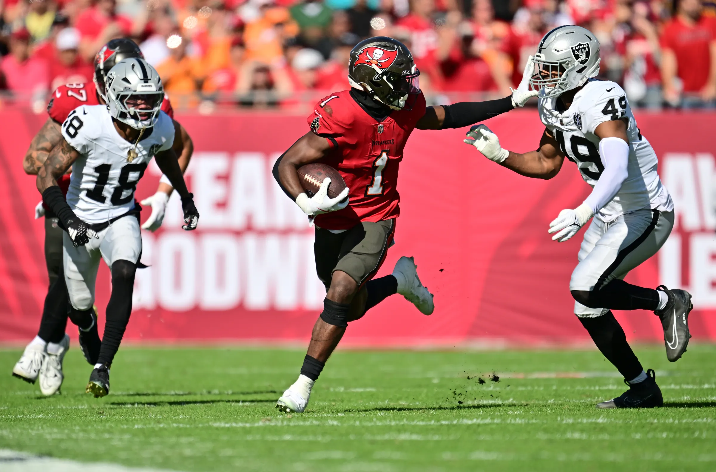 Las Vegas Raiders vs. Tampa Bay Buccaneers Match Player Stats