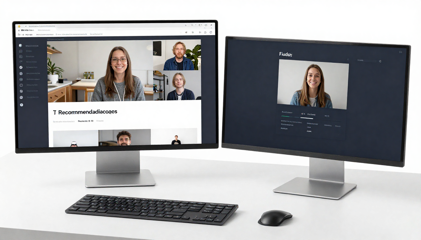 Findutbes interface displaying video discovery tools and AI-powered content creation dashboard